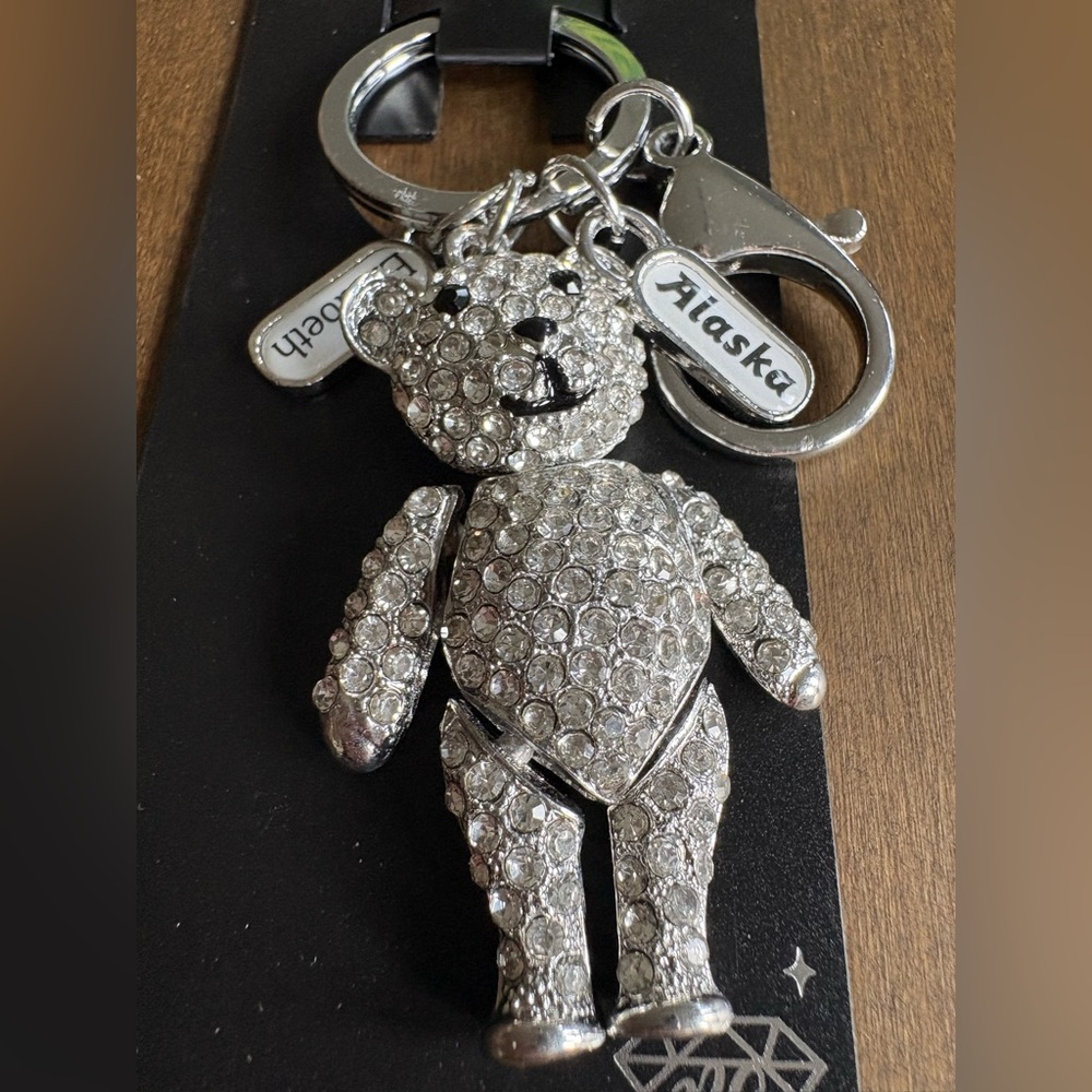 Bling Bear Keychain with Charms